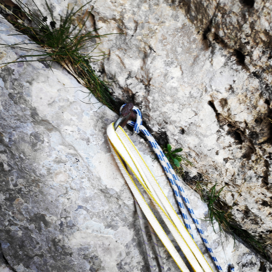 Old piton found in the route