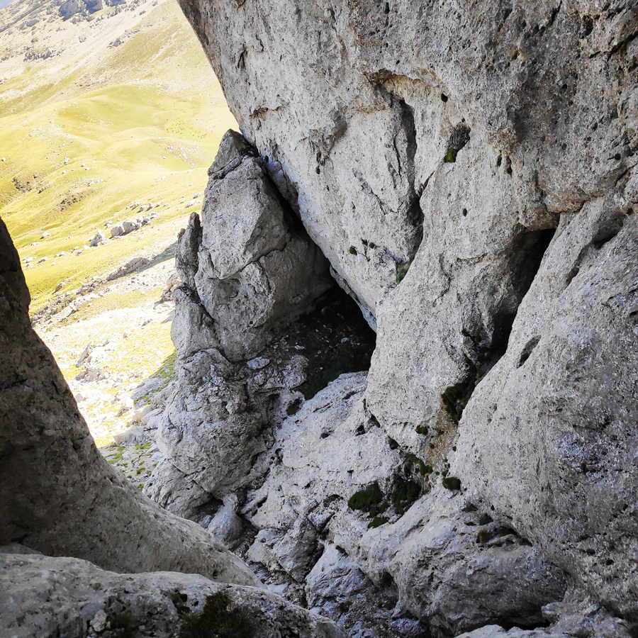 View towards the bottom