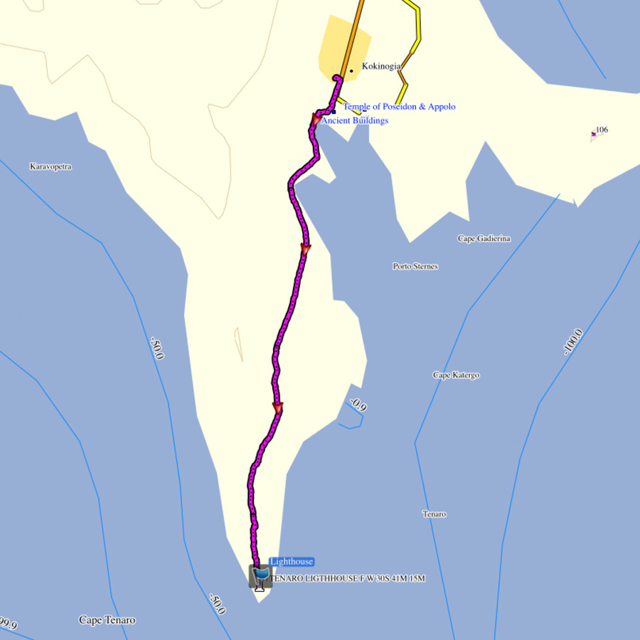Cape_Tainaron_Matapan_Hiking_Greece_Map