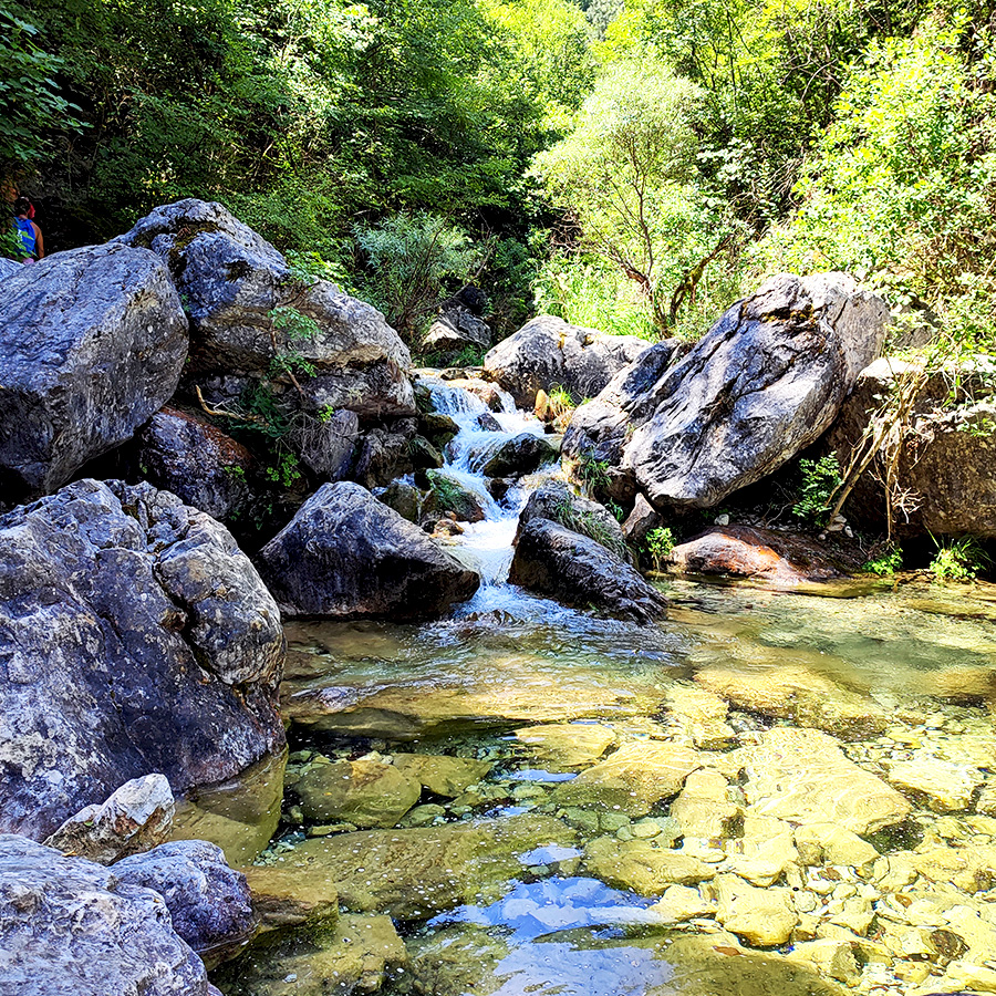 Hiking_Orlias_Stream_red_rock_waterfall_Mount_Olympus_11