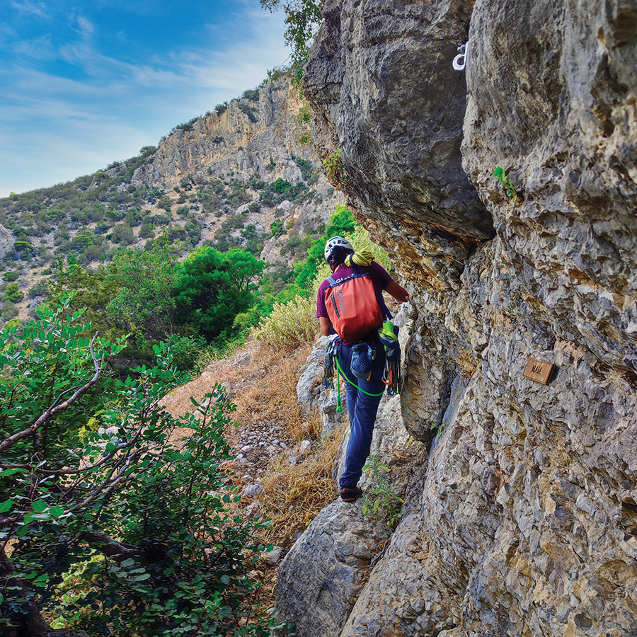 Electra Trad Climbing Multipitch Pleiades Crag Katafyki Ermioni