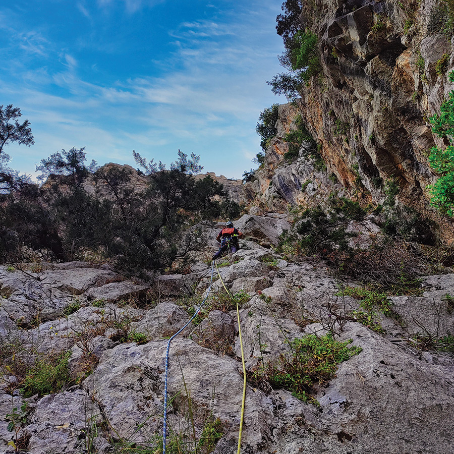 Electra Trad Climbing Multipitch Pleiades Crag Katafyki Ermioni