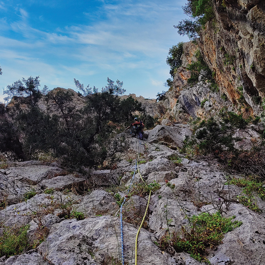 Electra Trad Climbing Multipitch Pleiades Crag Katafyki Ermioni
