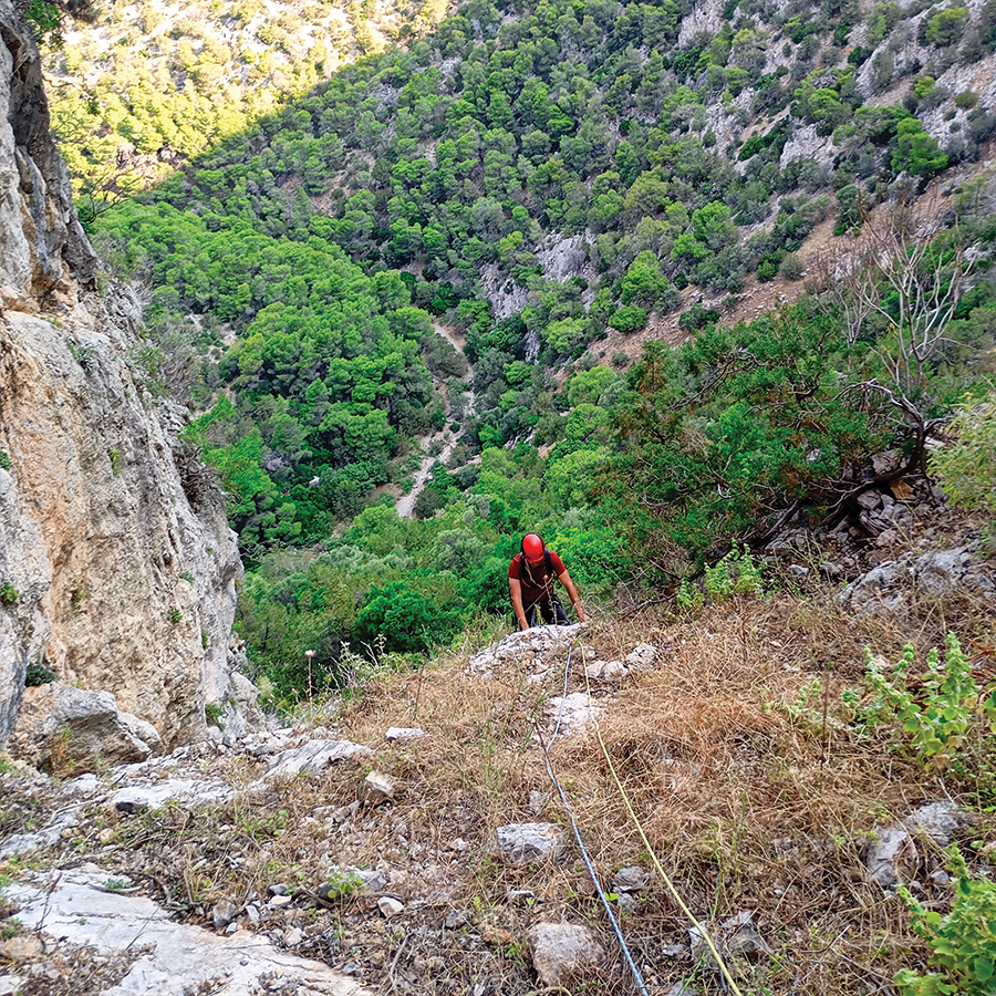 Electra Trad Climbing Multipitch Pleiades Crag Katafyki Ermioni