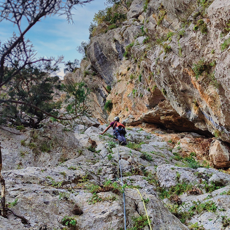 Electra Trad Climbing Multipitch Pleiades Crag Katafyki Ermioni