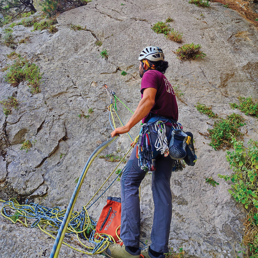 Electra Trad Climbing Multipitch Pleiades Crag Katafyki Ermioni