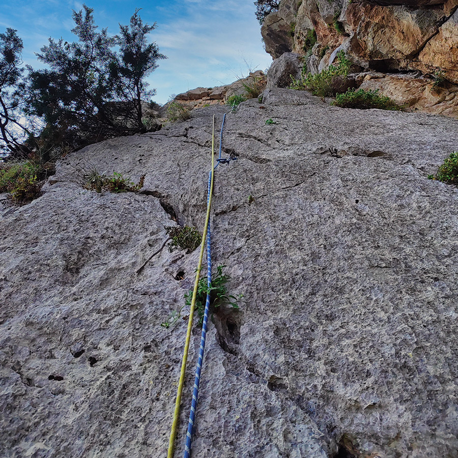 Electra Trad Climbing Multipitch Pleiades Crag Katafyki Ermioni