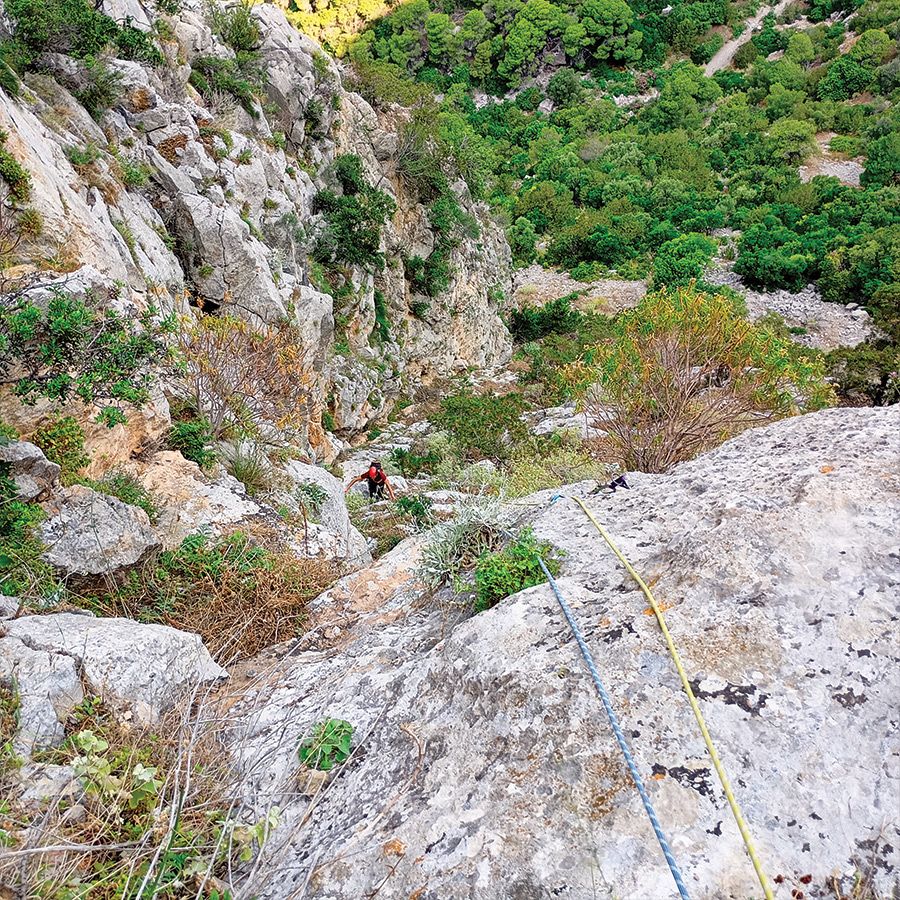 Electra Trad Climbing Multipitch Pleiades Crag Katafyki Ermioni