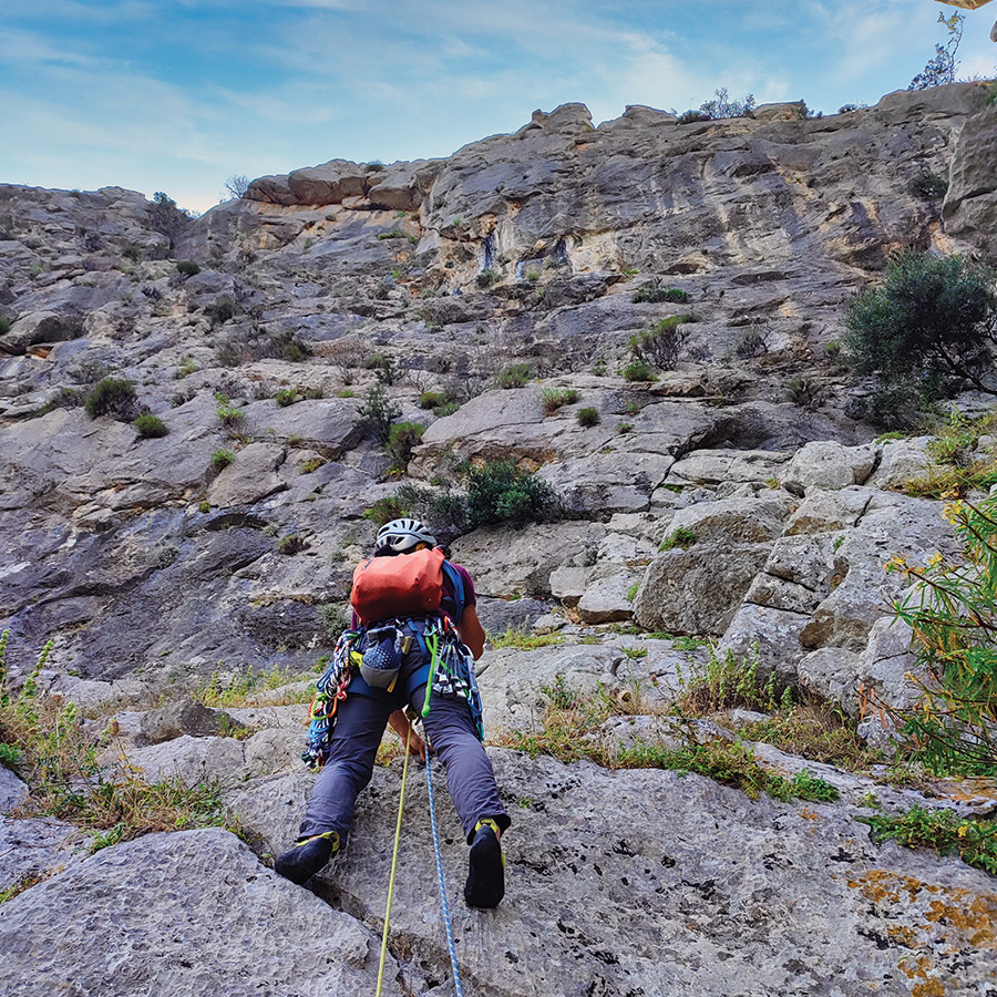 Electra Trad Climbing Multipitch Pleiades Crag Katafyki Ermioni