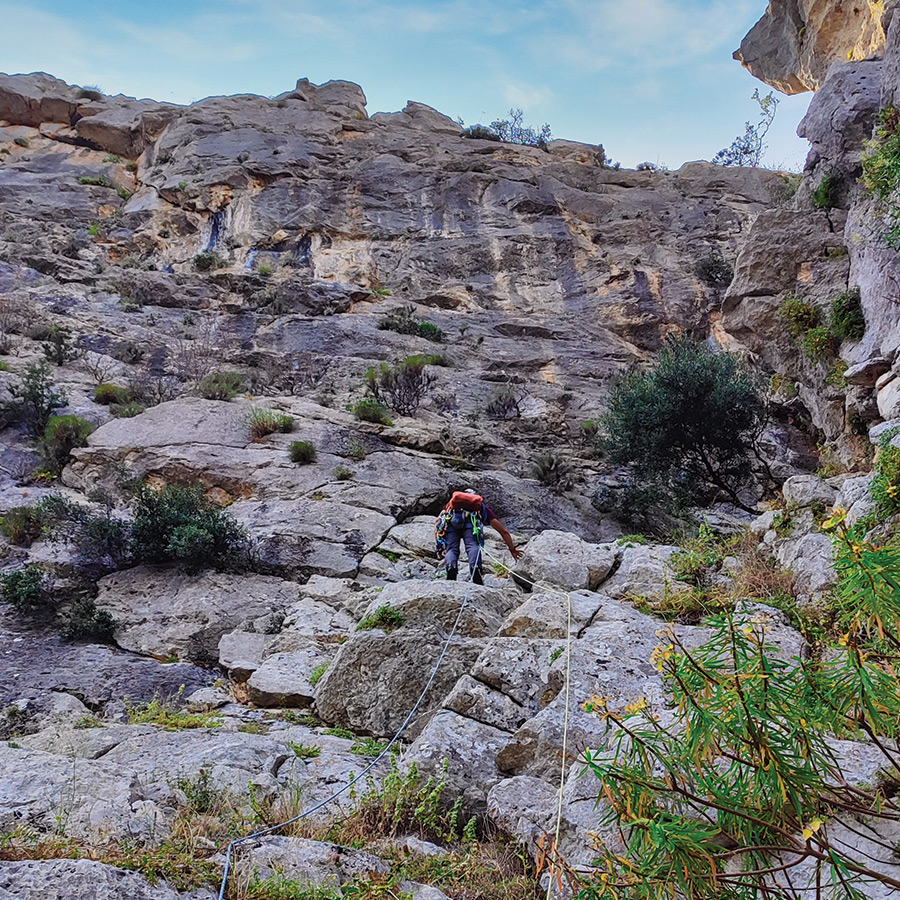 Electra Trad Climbing Multipitch Pleiades Crag Katafyki Ermioni