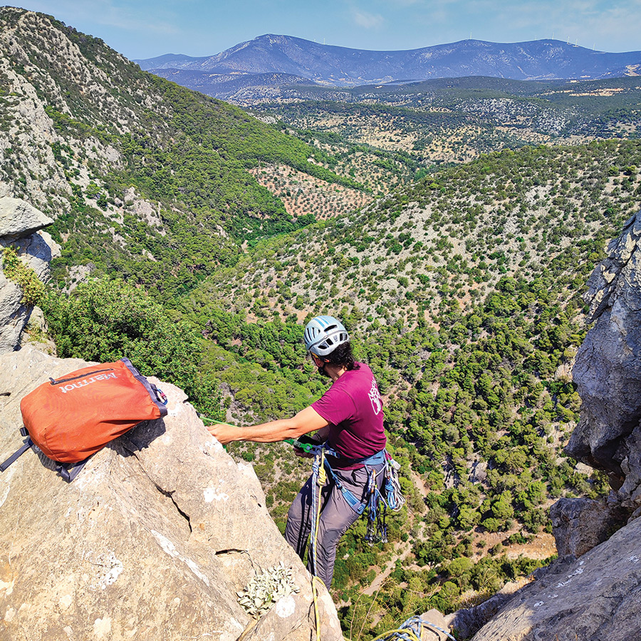 Electra Trad Climbing Multipitch Pleiades Crag Katafyki Ermioni