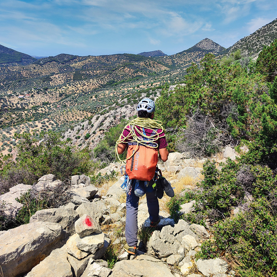 Electra Trad Climbing Multipitch Pleiades Crag Katafyki Ermioni