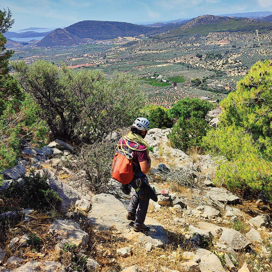 Electra Trad Climbing Multipitch Pleiades Crag Katafyki Ermioni