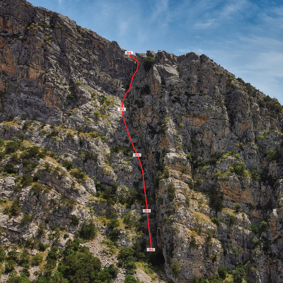 Electra Trad Climbing Multipitch Pleiades Crag Katafyki Ermioni