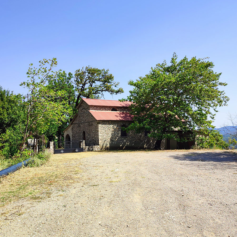 Stone church near Anthochori village in Agrafa, Karditsa, Greece